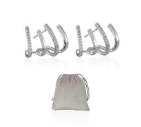 Pendientes de Plata 925 para Mujer - Diseño de Garra y Espiral - 15 mm - Cobre