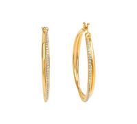 Pendientes de plata Celesta criolla de plata 925 chapada en oro con piedras d...