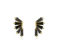 Pendientes De Plata De Ley 925 Con Alas Negras Malvadas Para Mujer, Aretes De Circonita Cúbica De Alta Gama, Joyería De Moda, Regalos