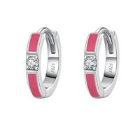 Pendientes de plata de ley 925 con esmalte rosa brillante para mujer, para uso diario, vacaciones y citas, joyería de decoración de lujo con accesorios de moda, creativos, mejores para regalo