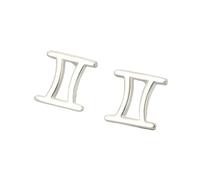 Pendientes De Plata De Ley 925 con Las 12 Constelaciones, Géminis (21 De Mayo - 21 De Junio). Mini Pendientes De Plata De Ley 925 con El Horóscopo Astrológico Del Zodiaco para Mujeres y Adolescen