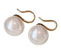 Pendientes de plata de ley 925 con perlas de tacón alto, perlas austriacas, diseño único, disponibles en varios tamaños, cómodos para pieles sensibles