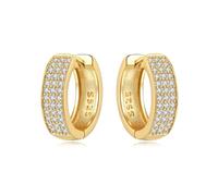 Pendientes De Plata De Ley 925 Con Temperamento Simple, Joyería, Pendientes De Aro Versátiles Para Mujer, Joyería, Regalos Finos Para Fiesta De Cumpleaños(7ME4074-GD)