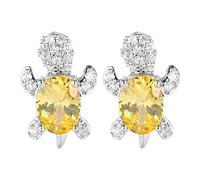 Pendientes de plata de ley 925 para mujer, diseño bohemio de ópalo y estrella de mar, aretes de tortuga de mar, bonitos aretes de cristal de zafiro de tortuga marina, joyería de playa de verano, talla