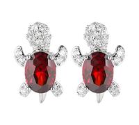 Pendientes de plata de ley 925 para mujer, diseño bohemio de ópalo y estrella de mar, aretes de tortuga de mar, bonitos aretes de cristal de zafiro de tortuga marina, joyería de playa de verano, talla