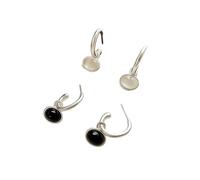 Pendientes de plata de ley con diseño de gota de agua esmerilada para mujer europea y americana son capaces y frescos., Metal