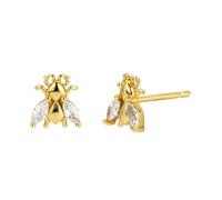 Pendientes de plata de ley con diseño de insectos galvanizados en Europa y Estados Unidos., Metal