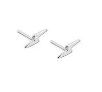 Pendientes de Plata de Ley con Rayo Pequeños Pendientes de Botón para Mujeres Niñas Hombres Hipoalergénicos Oreja Perforada Minimalista Brillante Mini Flash Trueno Botón Trago Post Broche Joyería