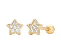 Pendientes de plata de ley galvanoplastia con tornillo para mujer, joyería exquisita, Metal