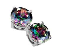 Pendientes de plata de ley para mujer, hipoalergénicos, modernos, clásicos, elegantes, exquisitos, brillantes, coloridos, diamantes completos, para fiesta, sencillos, elegantes, ligeros, a la moda