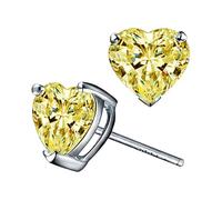 Pendientes de plata de ley para mujer, hipoalergénicos, modernos, clásicos, elegantes, exquisitos, brillantes, coloridos, diamantes completos, para fiesta, sencillos, elegantes, ligeros, a la moda