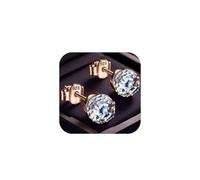 Pendientes de plata de ley para mujer, hipoalergénicos, modernos, clásicos, elegantes, exquisitos, brillantes, coloridos, diamantes completos, para fiesta, sencillos, elegantes, ligeros, a la moda