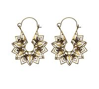 Pendientes De Plata Mujer Drop Boho Pendientes Esmalte Joyería Étnica Mujer (Gold, One Size)