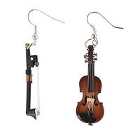 pendientes de plata Pendientes - Miniblings violín y el arco de pendientes violín, instrumento hecho a mano joyería de moda - Me Música violinista de caja