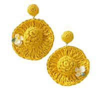 Pendientes de playa para mujer, joyería bohemia de aleación de zinc, accesorios de verano para mujer, para hermana, madre, abuela, tía, sobrina, prima, esposa, novia, prometida, novia, A, Zinc, Sin