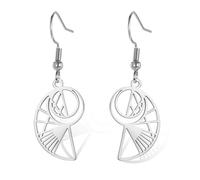 Pendientes de Proporción Áurea Pendientes de Secuencia de Fibonacci para Amantes de las Matemáticas Joyería Geométrica en Espiral Regalo de Graduación de Matemático para Mujeres y Niñas, talla única