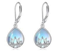 Pendientes de rosa para niñas, resina blanca, joyería azul transparente, aretes de nube, joyería divertida para mujer, talla única, Cobre, Sin piedra preciosa