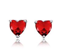 Pendientes de sementales para mujeres Real 925 Pendientes de joyas de plata esterlina con piedras Regalos de cumpleaños para la fiesta de bodas para niña