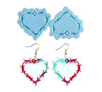 Pendientes de silicona con forma de ángel del amor para fundición de resina, joyería, manualidades, resina epoxi