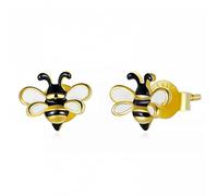 Pendientes de tachuelas de abejas Pendientes de insectos de esmalte amarillo para joyas para mujeres