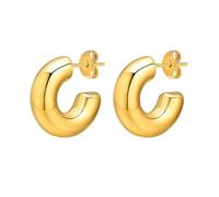 Pendientes de tachuelas gruesas pendientes redondos de aro