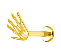Pendientes de terror: joyas de huesos góticos, piezas de oreja de miedo | Skeleton Halloween Early Hand Ear, accesorio de moda con temática de terror divertida para amigos de regalos, ropa de vacacion