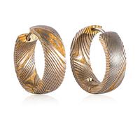 Pendientes de Titanio Hipoalergénicos para Orejas Sensibles, Aros para Mujer, 12mm, Circonia Cúbica