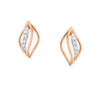 Pendientes de tuerca con diamante cultivado en laboratorio para mujer, certificado E-F, color VVS, claridad IGI, en oro de 9 quilates, 14 y 18 quilates, Oro blanco, Diamante sintético de laboratorio