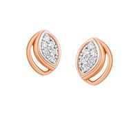 Pendientes de tuerca con diamante cultivado en laboratorio para mujer, certificado E-F, color VVS, claridad IGI, en oro de 9 quilates, 14 y 18 quilates