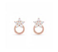 Pendientes de tuerca con diamantes cultivados en laboratorio con certificación IGI E-F, color VVS, claridad VVS, para mujer, en oro de 9 quilates, 14 y 18 quilates