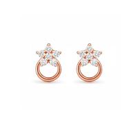 Pendientes de tuerca con diamantes cultivados en laboratorio con certificación IGI E-F, color VVS, claridad VVS, para mujer, en oro de 9 quilates, 14 y 18 quilates