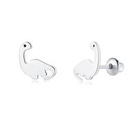 Pendientes de tuerca con diseño de mariposa, mariquita, unicornio, perezoso, flamenco, perro, gato, tortuga, ángel, koala, margarita, panda, para niñas y mujeres, de plata de ley, hipoalergénicos, con