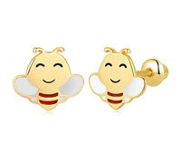 Pendientes de tuerca con diseño de mariposa, mariquita, unicornio, perezoso, flamenco, perro, gato, tortuga, ángel, koala, margarita, panda, para niñas y mujeres, de plata de ley, hipoalergénicos, con
