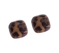 Pendientes de tuerca con estampado de acrílico, ligeros, cómodos, accesorios diarios para mujeres y niñas, aretes ligeros de leopardo para mujer, One Size, como se describe, como se describe