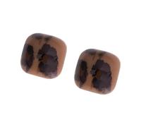 Pendientes de tuerca con estampado de acrílico, ligeros, cómodos, accesorios diarios para mujeres y niñas, aretes ligeros de leopardo para mujer, One Size, Como se describe, como se describe