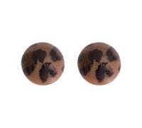 Pendientes de tuerca con estampado de acrílico, ligeros, cómodos, accesorios diarios para mujeres y niñas, aretes ligeros de leopardo para mujer, One Size, como se describe, como se describe
