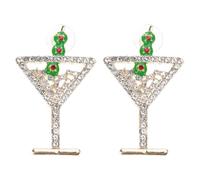 Pendientes de tuerca con símbolo de la suerte que incorporan diseños geométricos de diamantes para celebración, aretes de celebración de buenas fortunas