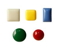 Pendientes de tuerca cuadrados redondos grandes de color caramelo para mujer, joyería geométrica simple de resina, color rojo, azul, verde