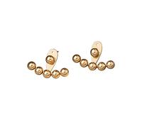 Pendientes de Tuerca de Bola en Forma de Abanico con Aguja de Plata S925, Pendientes de Lujo Ligeros a la Moda, Regalos de joyería exquisitos para Mujer