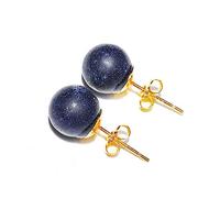 Pendientes de tuerca de cristal de piedra natural, amatista, cuarzo rosa, jade
