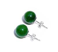 Pendientes de tuerca de cristal de piedra natural, amatista, cuarzo rosa, jade, Vidrio Concha bambú cristal Concha