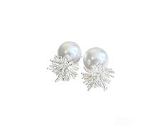 Pendientes de tuerca de fuegos artificiales para mujer, aretes únicos de fuegos artificiales irregulares, aretes de araña elegantes con diamantes de imitación de circonita cúbica, Y2K, estéticos