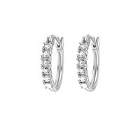 Pendientes de tuerca de plata con circonita cúbica, aretes de aro para mujer, aretes estéticos y elegantes, aretes de moda Gao para niñas y mujeres, aretes en forma de lazo, talla única, Metal, Sin