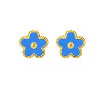 Pendientes de tuerca de plata de ley 925 de 20 g con diseño de flores coloridas para mujeres, adolescentes, niñas, delicadas, poste de rosca, hélice, tragus, joyería de moda, regalos para hija,