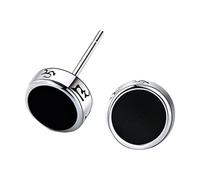 Pendientes de tuerca de rosa con diseño de Sutra, redondos, con seis mantras sagrados, elegantes y de joyería, talla única, Metal, Sin piedra preciosa