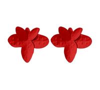 Pendientes de tuerca multiusos grandes y elegantes con diseño de pétalos de metal resistentes para ocasiones elegantes, aretes de flores, talla única, como se describe, como se describe