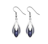 Pendientes de tul esmaltados con gemas de mar Rennie Mackintosh - 7707, morado, talla única
