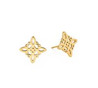 Pendientes delicados de nudo celta, pendientes de nudo de bruja, accesorios de buena suerte vikingos con agujeros minimalistas, joyería irlandesa para niñas