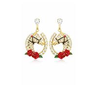 Pendientes Derby para mujer, traje de equitación de Kentucky, aretes colgantes para fanáticos de las carreras de caballos, joyas, regalos, accesorios de trajes de derby