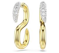 Pendientes Dextera, Talla redonda, Blancos, Combinación de acabados metálicos OS